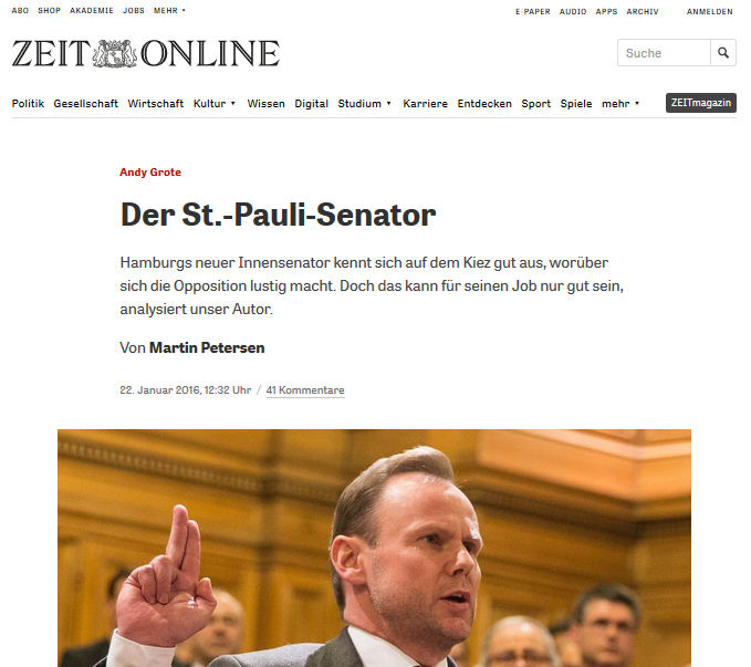 „Der St.-Pauli-Senator“ – Analyse (ZEIT Online)